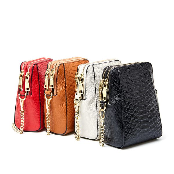 2020 new women's bag mobile phone bag leather shoulder female fashion messenger crocodile pattern mini chain pouch
2020 new women's bag mobile phone bag leather shoulder female fashion messenger crocodile pattern mini chain pouch