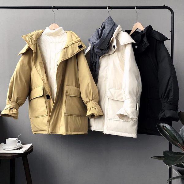 women winter jacket solid color hooded coat thickened warm puffer clothes pregnancy parka maternity outerwear pregnant clothes, White
women winter jacket solid color hooded coat thickened warm puffer clothes pregnancy parka maternity outerwear pregnant clothes, White