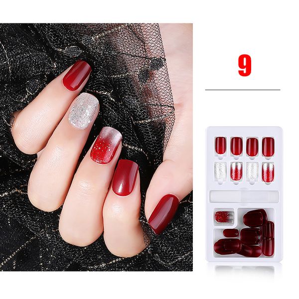 30pcs/set nails patch full cover press on nails sticker fake easy to move nail tips for girls women zgood, Red;gold
30pcs/set nails patch full cover press on nails sticker fake easy to move nail tips for girls women zgood, Red;gold