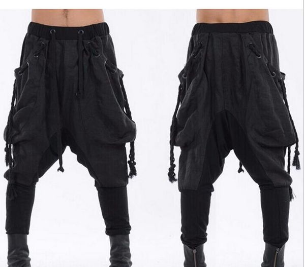 27-44 2017 men's clothing gd hair stylist fashion dj personality harem pants trousers breeches stage plus size singer costumes, Black
27-44 2017 men's clothing gd hair stylist fashion dj personality harem pants trousers breeches stage plus size singer costumes, Black
