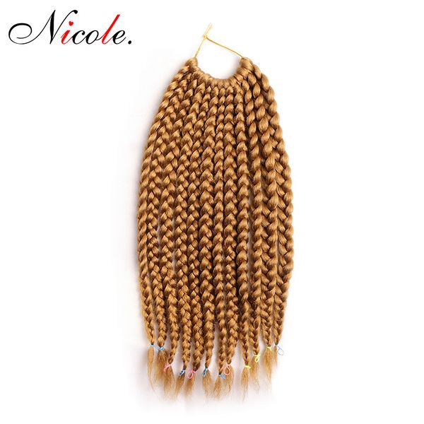 3s box braids 14/18 inches 22root/pack hair extensions ombre color kanekalon fieber synthetic crochet braids ing, Black
3s box braids 14/18 inches 22root/pack hair extensions ombre color kanekalon fieber synthetic crochet braids ing, Black
