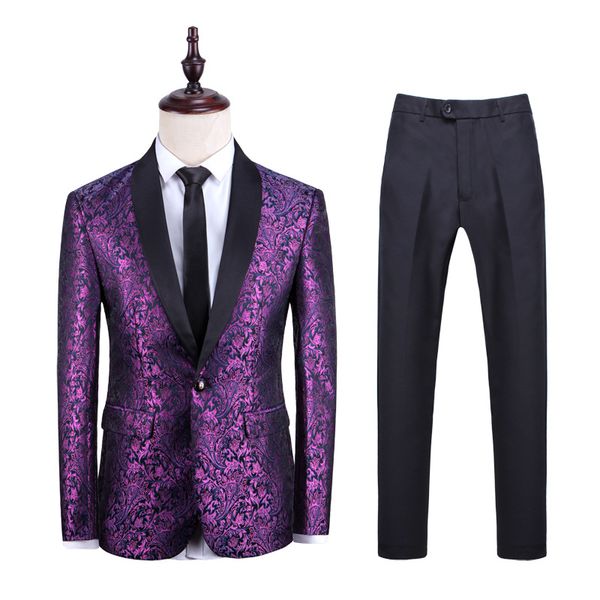 2019 men new style casual suit large size two-piece set amazon selling fashion men's suit coat, White;black
2019 men new style casual suit large size two-piece set amazon selling fashion men's suit coat, White;black