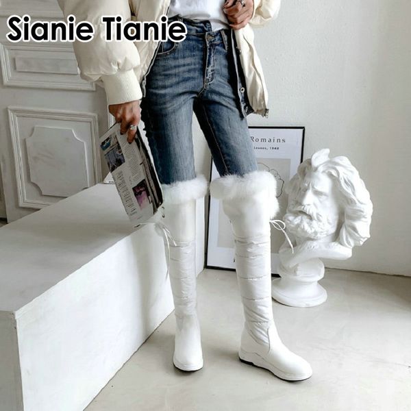 sianie tianie patent leather white black faux fur warm boots for women over-the-knee long boots thigh high women overknee
sianie tianie patent leather white black faux fur warm boots for women over-the-knee long boots thigh high women overknee