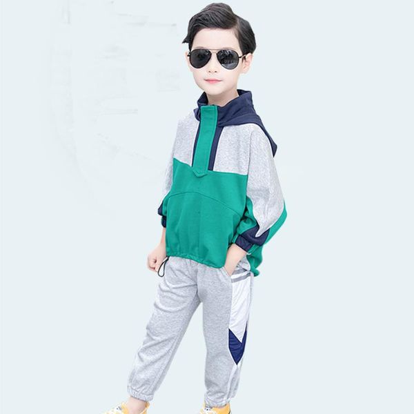 clothes for boys patchwork hoodies & pants tracksuits for boys drawstring waist boy outfit autumn casual suits school, White
clothes for boys patchwork hoodies & pants tracksuits for boys drawstring waist boy outfit autumn casual suits school, White