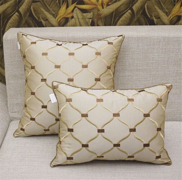 europe 45" 50" embroidered grid pillows /stripe/elegant/home/sofa/car cushion /pillows (not including filling
europe 45" 50" embroidered grid pillows /stripe/elegant/home/sofa/car cushion /pillows (not including filling
