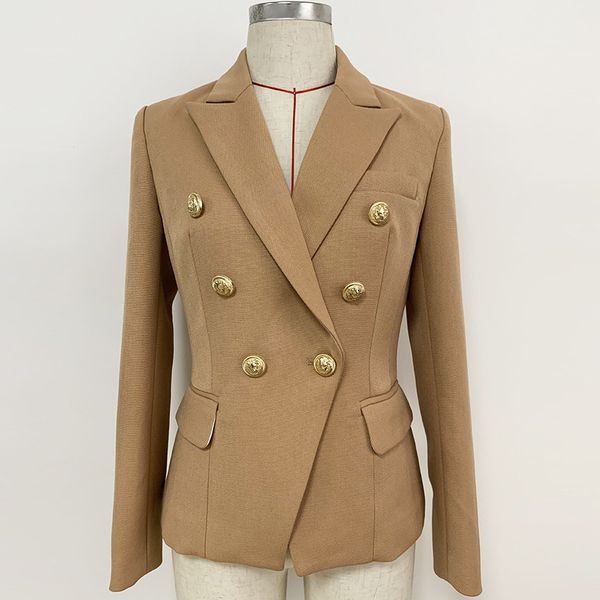 premium new style original design women's classic double-breasted khaki working blazer slim jacket metal buckles coat outwear, White;black
premium new style original design women's classic double-breasted khaki working blazer slim jacket metal buckles coat outwear, White;black
