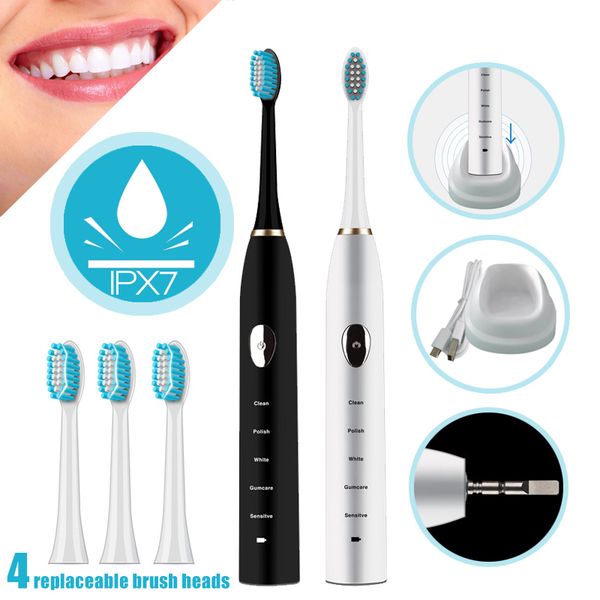 inductive electric toothbrush usb rechargeable 5 modes magnetic suspension toothbrushes ipx7 waterproof with 4 brush head
inductive electric toothbrush usb rechargeable 5 modes magnetic suspension toothbrushes ipx7 waterproof with 4 brush head