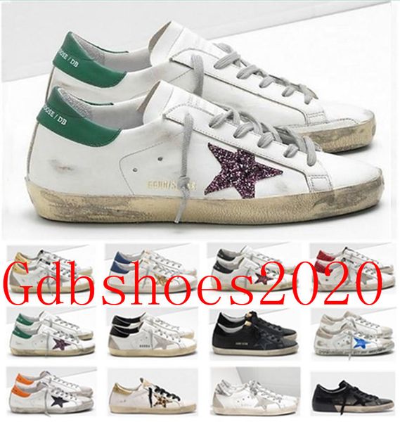 

golden gose db 2020 gdb old style sneakers genuine leather villous dermis casual shoes men/women luxury superstar trainer size eur 35-45 01, Black
