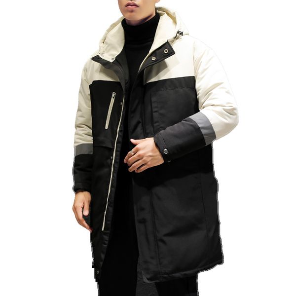 2019 winter jacket men hooded thicken warm parka coat casual slim mens overcoat long slim cotton padded jacket parka overcoat, Black
2019 winter jacket men hooded thicken warm parka coat casual slim mens overcoat long slim cotton padded jacket parka overcoat, Black