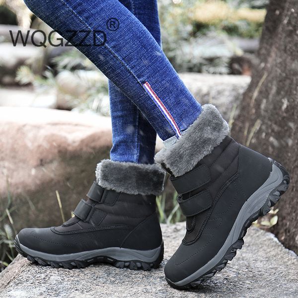 waterproof women snow boots hook loop outdoor women's boots keep warm ankle for women plush winter shoes bottes femme, Black
waterproof women snow boots hook loop outdoor women's boots keep warm ankle for women plush winter shoes bottes femme, Black