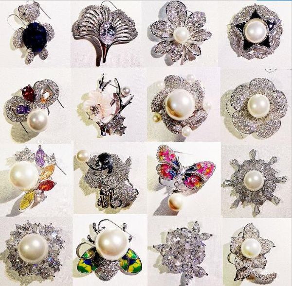 10pcs/lot mix style fashion crystal jewelry brooches pins for craft gift br13, Gray 
10pcs/lot mix style fashion crystal jewelry brooches pins for craft gift br13, Gray