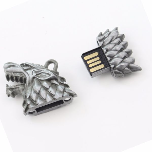 stark sigil wolf head 8gb usb keychains flash drive 8gb magnet, Silver
stark sigil wolf head 8gb usb keychains flash drive 8gb magnet, Silver