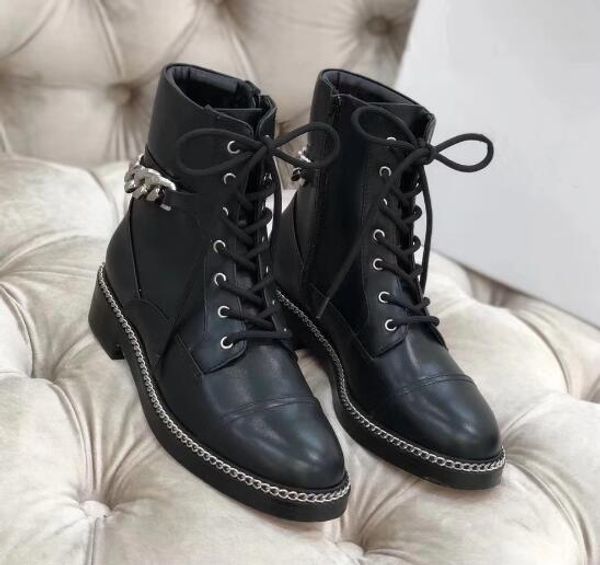 sailing women's leather boots, chain ties round head thick heels martin boots, size: 35-40, black
sailing women's leather boots, chain ties round head thick heels martin boots, size: 35-40, black