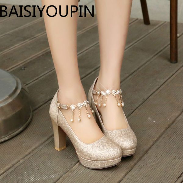 women thick heels professional shoe girl tassel dress shoes silver sequins bride shoes platform women wedding plus size 43, Black
women thick heels professional shoe girl tassel dress shoes silver sequins bride shoes platform women wedding plus size 43, Black
