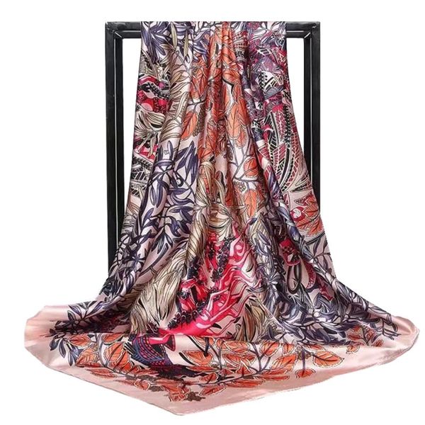 2018 spring and autumn female satin scarf big square scarves printed women scarf purple polyester silk shawl 90*90cm
2018 spring and autumn female satin scarf big square scarves printed women scarf purple polyester silk shawl 90*90cm