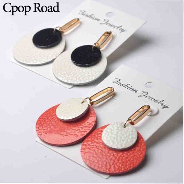 cpop double layers genuine leather earrings for women birght round cute statement fashion jewelry female winter drop dangle earrings 2020, Silver
cpop double layers genuine leather earrings for women birght round cute statement fashion jewelry female winter drop dangle earrings 2020, Silver