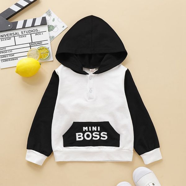 2019 autum new design kids baby girl boy girl boy letters mini boss patchwork hoodie sweatshirts casual long sleeve, Black
2019 autum new design kids baby girl boy girl boy letters mini boss patchwork hoodie sweatshirts casual long sleeve, Black