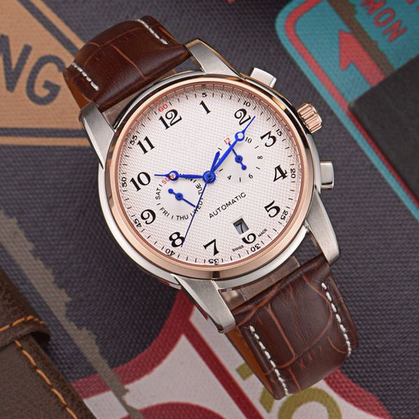 mens designer watches automatic mechanical movement auto date mineral tempered glass brown leather pin buckle strap 41mm 12mm with box x209, Slivery;brown
mens designer watches automatic mechanical movement auto date mineral tempered glass brown leather pin buckle strap 41mm 12mm with box x209, Slivery;brown
