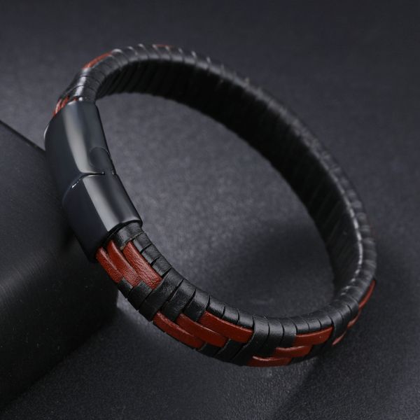 queen66 2020 handmade braided leather bracelets for cool men black & brown mixed color magnet button male wrap friendship jewelry
queen66 2020 handmade braided leather bracelets for cool men black & brown mixed color magnet button male wrap friendship jewelry
