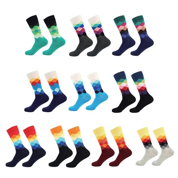 1 pair men's socks gradient color style male man compression running cycling socks casual dress long, Black
1 pair men's socks gradient color style male man compression running cycling socks casual dress long, Black