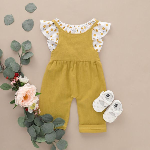 2pcs newborn toddler infant baby girl clothes t-shirt +long pants outfit set