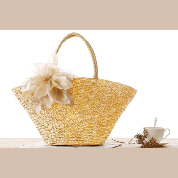 fggs pastoral style woven straw beach bag with fabulous silk flower(beige
fggs pastoral style woven straw beach bag with fabulous silk flower(beige