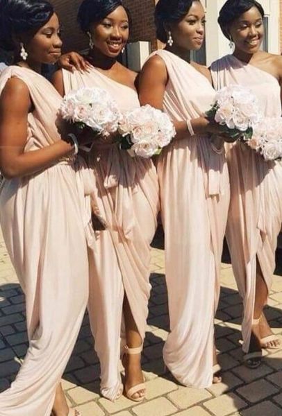 sale african new bridesmaid dresses one shoulder chiffon split pleated black girl wedding guest party prom bridesmaids dress, White;pink
sale african new bridesmaid dresses one shoulder chiffon split pleated black girl wedding guest party prom bridesmaids dress, White;pink