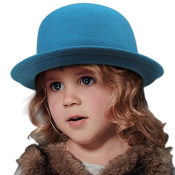 9 color child hats fedoras hat vintage girl kids fedora chapeau feutre bowler derby fieltro solid cappello bombetta caps 20, Yellow
9 color child hats fedoras hat vintage girl kids fedora chapeau feutre bowler derby fieltro solid cappello bombetta caps 20, Yellow