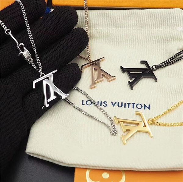 with box fashion luxurious designer womens men pendant necklace18k gold titanium steel charm l̴v necklace jewelry gu̴cci 53, Silver
with box fashion luxurious designer womens men pendant necklace18k gold titanium steel charm l̴v necklace jewelry gu̴cci 53, Silver
