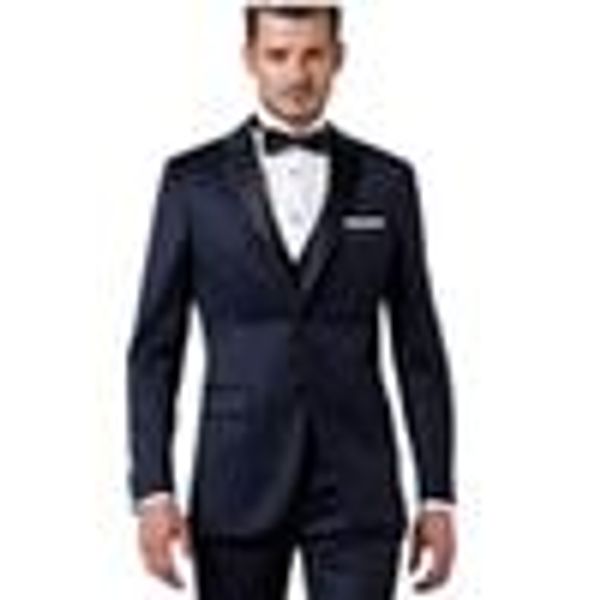 mens suits blazers new navy blue men suits bridegroom tuxedos formal occasion wedding suits 3 piece jacket pants vest custom made, White;black