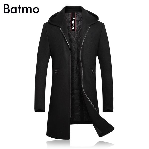 batmo 2019 new arrival winter wool thicked hooded trench coat men,men's winter hooded jackets 8030, Black
batmo 2019 new arrival winter wool thicked hooded trench coat men,men's winter hooded jackets 8030, Black