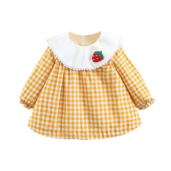 casual baby girl clothes girl dress long flare sleeve plaid print dress kids princess pageant dresses, Red;yellow
casual baby girl clothes girl dress long flare sleeve plaid print dress kids princess pageant dresses, Red;yellow