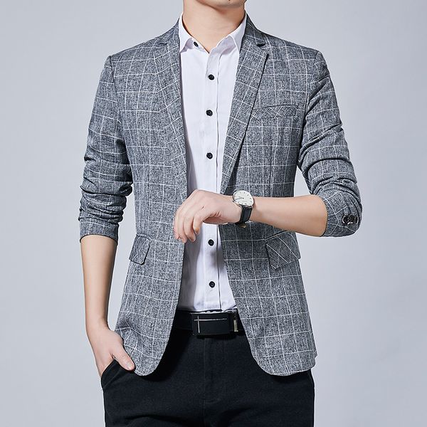 mens blazers men's spring autumn suit jacket coat fashion handsome casual plaid suit business slim jacket male clothes outerwear, White;black
mens blazers men's spring autumn suit jacket coat fashion handsome casual plaid suit business slim jacket male clothes outerwear, White;black