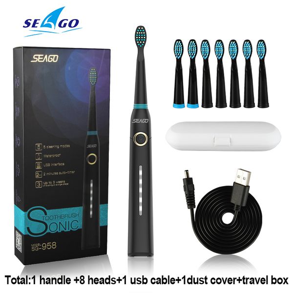 seago sonic electric toothbrush tooth brush usb rechargeable waterproof ultrasonic automatic 5 mode with travel case
seago sonic electric toothbrush tooth brush usb rechargeable waterproof ultrasonic automatic 5 mode with travel case