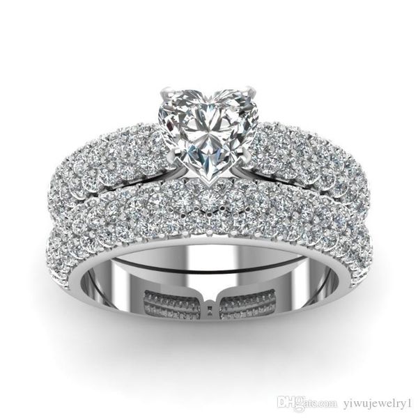 exquisite 925 sterling silver ring heart shape white sapphire diamond princess ring engagement wedding ring jewelry set size 5-12, Golden;silver
exquisite 925 sterling silver ring heart shape white sapphire diamond princess ring engagement wedding ring jewelry set size 5-12, Golden;silver