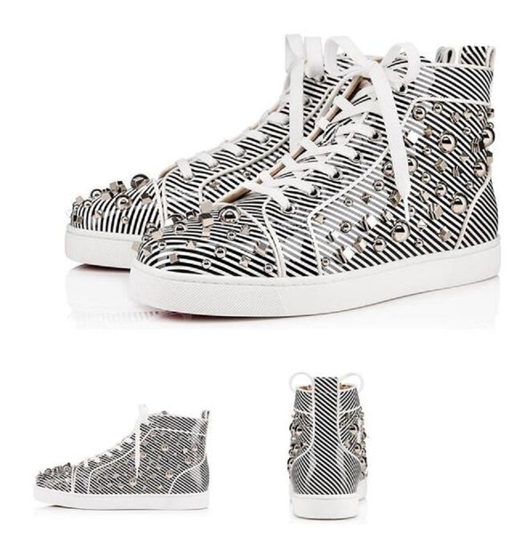 perfect match stripe leather sneakers hgith-junior red bottom shoes strass round toe luxury designer casual walking for party wedding, Black
perfect match stripe leather sneakers hgith-junior red bottom shoes strass round toe luxury designer casual walking for party wedding, Black