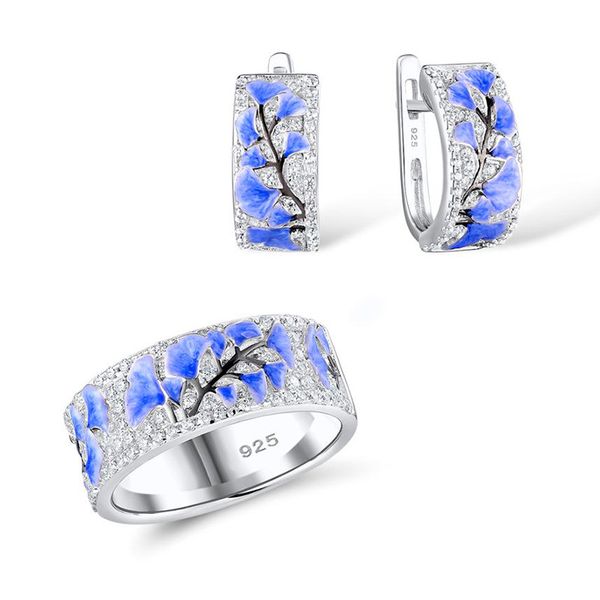 women jewelry set elegant blue flower floral elegant silver ring hoop earrings set autumn style zircon casual party jewely
women jewelry set elegant blue flower floral elegant silver ring hoop earrings set autumn style zircon casual party jewely