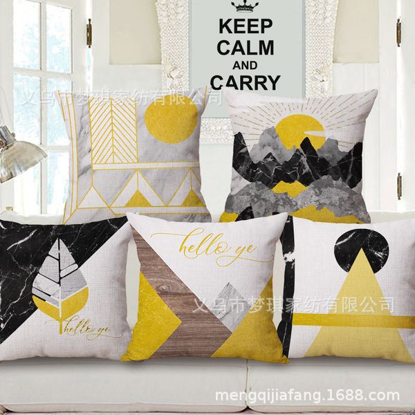 meng qi home textile yellow line concise geometry northern europe hold the wind pillow case cotton cushion set
meng qi home textile yellow line concise geometry northern europe hold the wind pillow case cotton cushion set