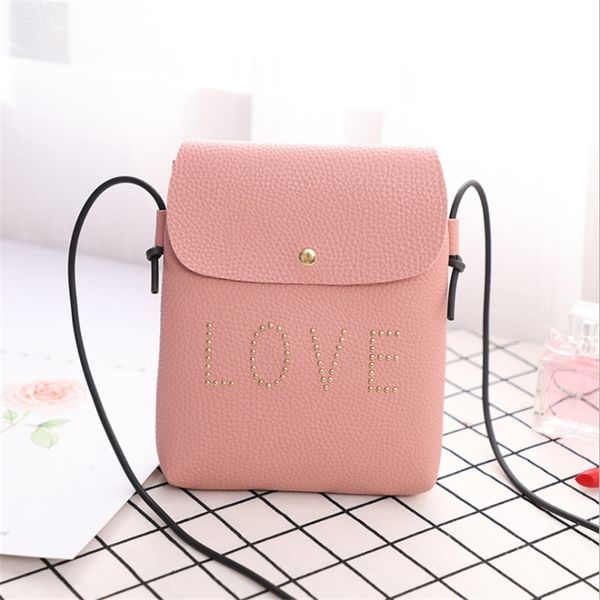 new ladies shoulder messenger pu leather bag fashion love letter mini crossbody purse solid color cute shoulder mobile phone bag
new ladies shoulder messenger pu leather bag fashion love letter mini crossbody purse solid color cute shoulder mobile phone bag
