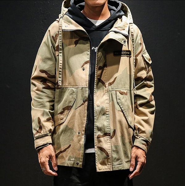 men's jackets jacket men autumn winter casual loose hoodie and coats camouflage outwear coat fashion pockets chaqueta hombre, Black;brown
men's jackets jacket men autumn winter casual loose hoodie and coats camouflage outwear coat fashion pockets chaqueta hombre, Black;brown