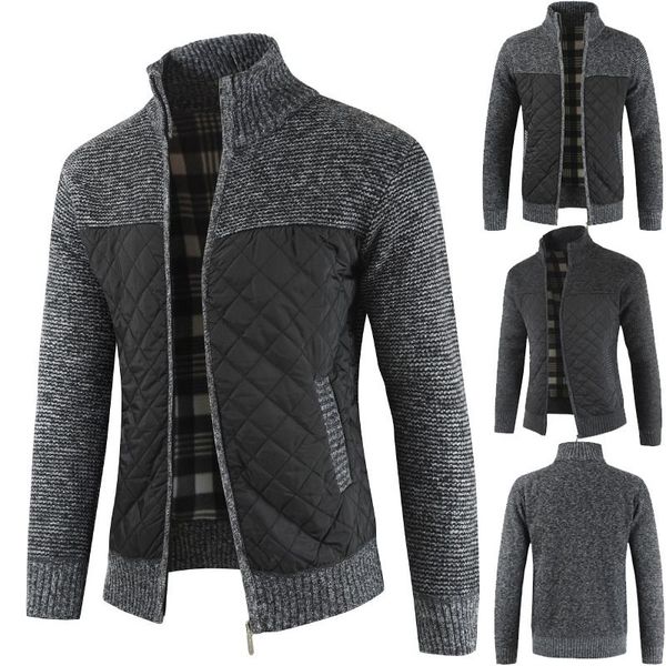 2020 new casual sweater fall loose fashion jacket with thicker knitted colorblock cardigan knit clothes drop ship coat, White;black
2020 new casual sweater fall loose fashion jacket with thicker knitted colorblock cardigan knit clothes drop ship coat, White;black