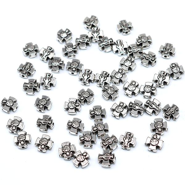 50/100pcs 7.6mm silver plated alloy spacer beads cross vintage loose beads needlework jewelry making accessories
50/100pcs 7.6mm silver plated alloy spacer beads cross vintage loose beads needlework jewelry making accessories