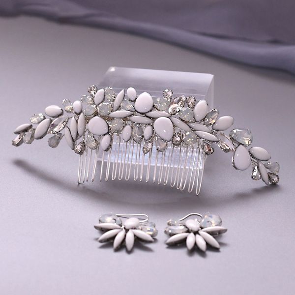 silver bridal combs headdress opal rhinestones hairpins fashion party headpieces earrings bride jewelry wedding hair accessories, Golden;white
silver bridal combs headdress opal rhinestones hairpins fashion party headpieces earrings bride jewelry wedding hair accessories, Golden;white