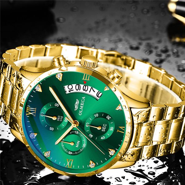 olmeca gold chronograph quartz watch men stainless steel date men's wristwatch male clock for relogio masculino, Slivery;brown
olmeca gold chronograph quartz watch men stainless steel date men's wristwatch male clock for relogio masculino, Slivery;brown