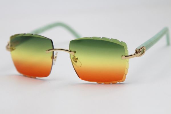 2020 carved lens 3524012 plank sunglasses rimless import transparent green plank glasses gold purple brown lens, White;black
2020 carved lens 3524012 plank sunglasses rimless import transparent green plank glasses gold purple brown lens, White;black