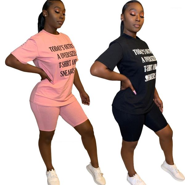 casual tshirt shorts tracksuits letter print short sleeve solid color shorts fashion two piece set ladies, Gray
casual tshirt shorts tracksuits letter print short sleeve solid color shorts fashion two piece set ladies, Gray