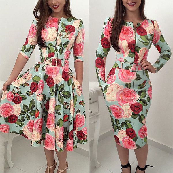 casual dresses women long sleeve floral wrap ladies v-neck ruffles dress, Black;gray
casual dresses women long sleeve floral wrap ladies v-neck ruffles dress, Black;gray