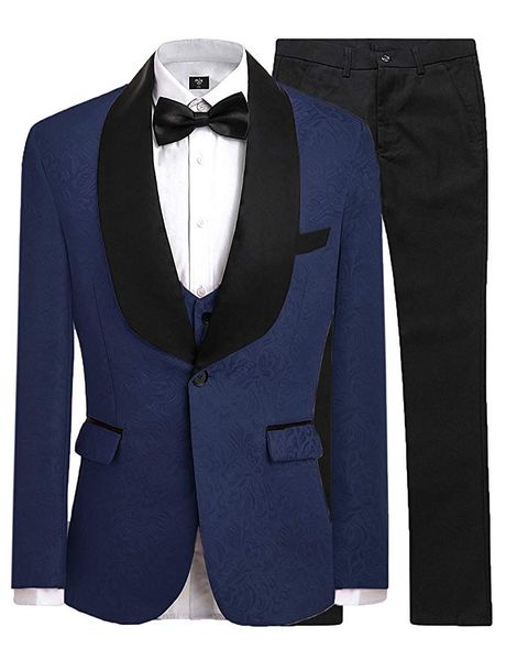 navy blue groomsmen pattern groom tuxedos shawl black velvet lapel men suits wedding man bridegroom (jacket + pants + vest + tie) l240, Black;gray
navy blue groomsmen pattern groom tuxedos shawl black velvet lapel men suits wedding man bridegroom (jacket + pants + vest + tie) l240, Black;gray