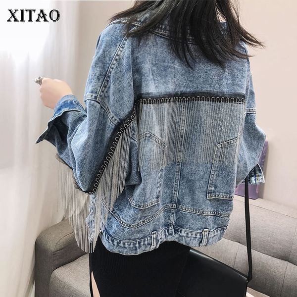xitao tassel patchwork personality jacket women clothes 2019 turn down collar single breasted korean match all coat wqr1528, Black;brown
xitao tassel patchwork personality jacket women clothes 2019 turn down collar single breasted korean match all coat wqr1528, Black;brown