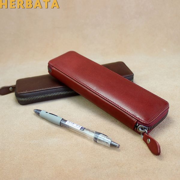 fashion nature leather zipper type pencil bag business leather pen bag japanese office stationery supplies papelaria cl-19121
fashion nature leather zipper type pencil bag business leather pen bag japanese office stationery supplies papelaria cl-19121